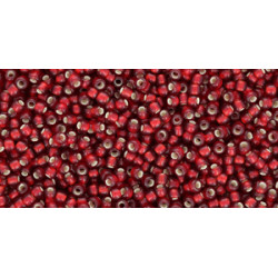 TOHO Round 11/0 Silver-Lined Frosted Garnet 250gr - TR-11-25DF