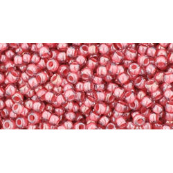 TOHO Round 11/0 Transparent-Lustered Rose/Mauve-Lined 250gr - TR-11-291
