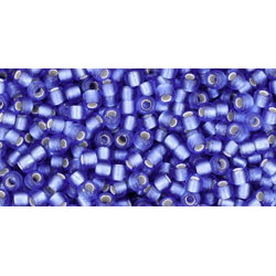 TOHO Round 11/0 Silver-Lined Frosted Sapphire 250gr - TR-11-35F