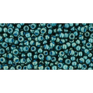 TOHO Round 11/0 Transparent-Lustered Emerald Green/Denim Blue 250gr - TR-11-374