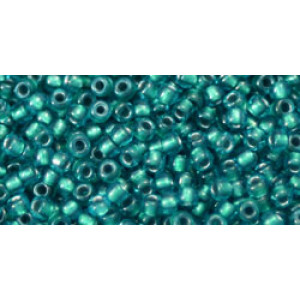 TOHO Round 11/0 Inside-Color Lt Sapphire/Metallic Teal-Lined 250gr - TR-11-377
