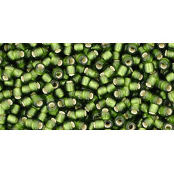 TOHO Round 11/0 Silver-Lined Frosted Olive 250gr - TR-11-37F