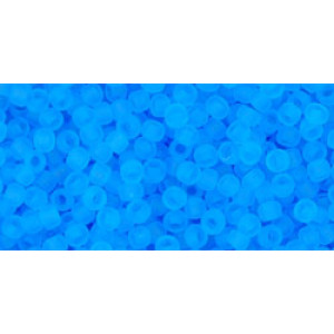 TOHO Round 11/0 Transparent-Frosted Med Aquamarine 250gr - TR-11-3BF