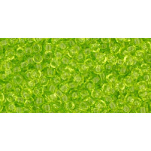 TOHO Round 11/0 Transparent Lime Green 250gr - TR-11-4