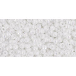 TOHO Round 11/0 Opaque-Rainbow White 250gr - TR-11-401