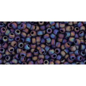 TOHO Round 11/0 Opaque-Rainbow-Frosted Oxblood 250gr - TR-11-406F