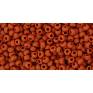 TOHO Round 11/0 Opaque-Frosted Terra Cotta 250gr - TR-11-46LF