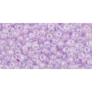 TOHO Round 11/0 Transparent-Rainbow Foxglove 250gr - TR-11-477D