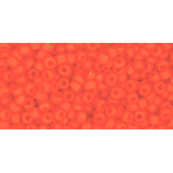 TOHO Round 11/0 Opaque-Frosted Pumpkin 250gr - TR-11-50AF