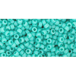 TOHO Round 11/0 Opaque-Frosted Turquoise 250gr - TR-11-55F TOHO Round 11/0 Opaque-Frosted Turquoise 250gr - TR-11-55F