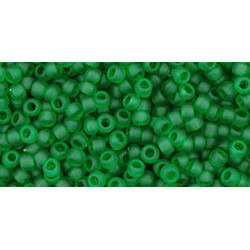 TOHO Round 11/0 Transparent-Frosted Grass Green 250gr - TR-11-7BF
