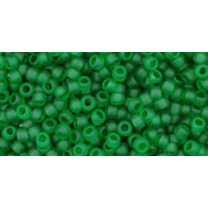 TOHO Round 11/0 Transparent-Frosted Grass Green 250gr - TR-11-7BF