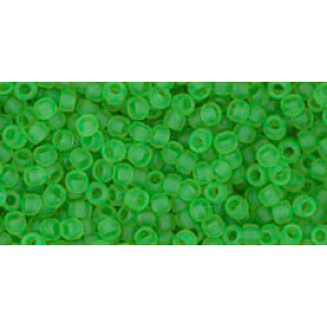 TOHO Round 11/0 Transparent-Frosted Peridot 250gr - TR-11-7F