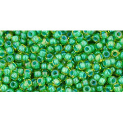 TOHO Round 11/0 Inside-Color Lime Green/Opaque Green-Lined 250gr - TR-11-947 TOHO Round 11/0 Inside-Color Lime Green/Opaque Green-Lined 250gr - TR-11-947