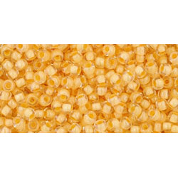 TOHO Round 11/0 Inside-Color Crystal/Butter-Lined 250gr - TR-11-961