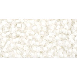 TOHO Round 11/0 Inside-Color Crystal/Snow-Lined 250gr - TR-11-981