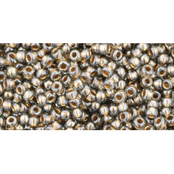 TOHO Round 11/0 Gold-Lined Black Diamond 250gr - TR-11-993 TOHO Round 11/0 Gold-Lined Black Diamond 250gr - TR-11-993