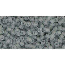 TOHO Round 11/0 Transparent-Frosted Lt Gray 250gr - TR-11-9F