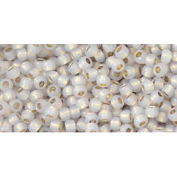 TOHO Round 11/0 PermaFinish - Silver-Lined Milky Cloud 250gr - TR-11-PF2101 TOHO Round 11/0 PermaFinish - Silver-Lined Milky Cloud 250gr - TR-11-PF2101