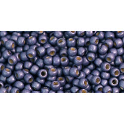 TOHO Round 11/0 PermaFinish - Frosted Metallic Polaris 250gr - TR-11-PF567F