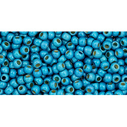 TOHO Round 11/0 Permafinish - Matte Galvanized Aqua Sky 250gr - TR-11-PF582F TOHO Round 11/0 Permafinish - Matte Galvanized Aqua Sky 250gr - TR-11-PF582F