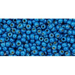 TOHO Round 11/0 Permafinish - Matte Galvanized Caribbean Blue 250gr - TR-11-PF583F TOHO Round 11/0 Permafinish - Matte Galvanized Caribbean Blue 250gr - TR-11-PF583F