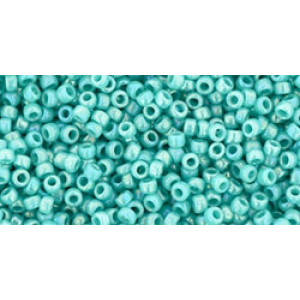 TOHO Round 15/0 Opaque-Rainbow Turquoise 100gr - TR-15-413