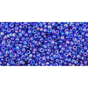 TOHO Round 15/0 Transparent-Rainbow Cobalt 100gr - TR-15-87