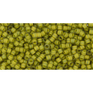 TOHO Treasure 11/0 Frosted Yellow-Lined Black Diamond 100gr - TT-01-246FM