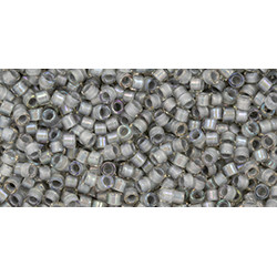 TOHO Treasure 11/0 Light Gray-Lined Crystal Luster Rainbow 100gr - TT-01-261 TOHO Treasure 11/0 Light Gray-Lined Crystal Luster Rainbow 100gr - TT-01-261