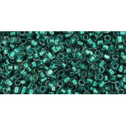TOHO Treasure 11/0 Inside-Color Rainbow Crystal/Teal-Lined 100gr - TT-01-264 TOHO Treasure 11/0 Inside-Color Rainbow Crystal/Teal-Lined 100gr - TT-01-264