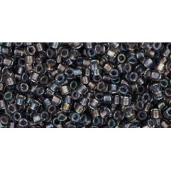 TOHO Treasure 11/0 Inside-Color Gold-Luster Crystal/Opaque Gray-Lined 100gr - TT-01-266 TOHO Treasure 11/0 Inside-Color Gold-Luster Crystal/Opaque Gray-Lined 100gr - TT-01-266