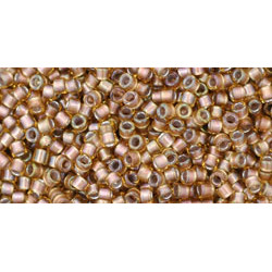 TOHO Treasure 11/0 Gold-Lined Topaz 100gr - TT-01-278 TOHO Treasure 11/0 Gold-Lined Topaz 100gr - TT-01-278
