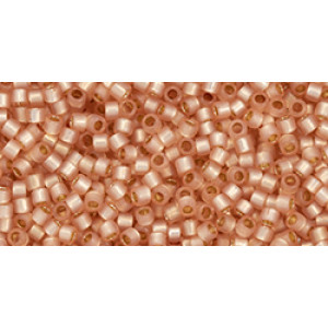 TOHO Treasure 11/0 PermaFinish Translucent Silver-Lined Peach 100gr - TT-01-PF2111