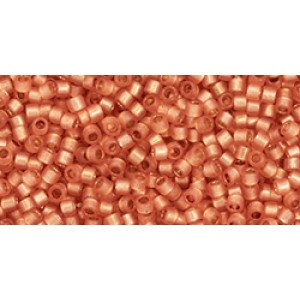 TOHO Treasure 11/0 PermaFinish Translucent Silver-Lined Grapefruit 100gr - TT-01-PF2112
