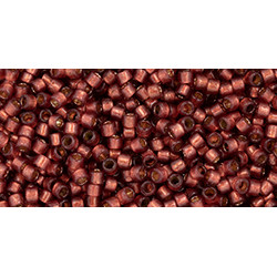 TOHO Treasure 11/0 PermaFinish Translucent Silver-Lined Pomegranate 100gr - TT-01-PF2113