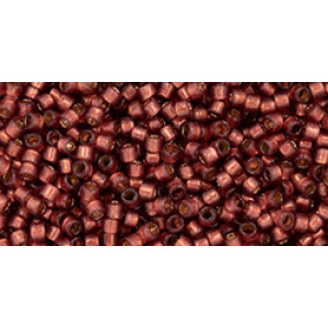 TOHO Treasure 11/0 PermaFinish Translucent Silver-Lined Pomegranate 100gr - TT-01-PF2113