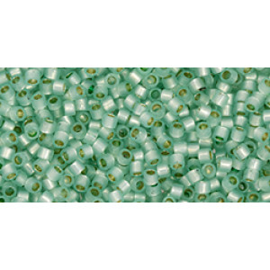 TOHO Treasure 11/0 PermaFinish Translucent Silver-Lined Lt Peridot 100gr - TT-01-PF2118 TOHO Treasure 11/0 PermaFinish Translucent Silver-Lined Lt Peridot 100gr - TT-01-PF2118