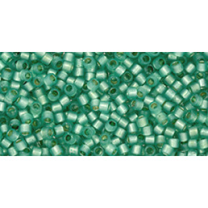 TOHO Treasure 11/0 PermaFinish Translucent Silver-Lined Dk Peridot 100gr - TT-01-PF2119