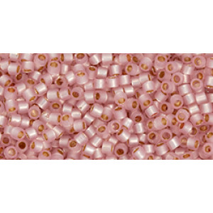 TOHO Treasure 11/0 PermaFinish Translucent Silver-Lined Soft Pink 100gr - TT-01-PF2120 TOHO Treasure 11/0 PermaFinish Translucent Silver-Lined Soft Pink 100gr - TT-01-PF2120