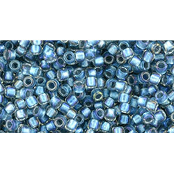 TOHO Takumi Round 11/0 Inside-Color Rainbow Crystal/Lt Capri-Lined 250gr - TTR-11-263