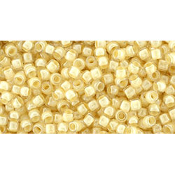TOHO Takumi Round 11/0 Inside-Color Crystal/Lt Jonquil-Lined 250gr - TTR-11-352