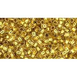 TOHO Takumi Round 11/0 24K Gold-Lined Crystal 100gr - TTR-11-701