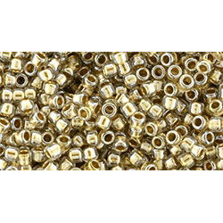 TOHO Takumi Round 11/0 Gold-Lined Crystal 250gr - TTR-11-989