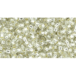 TOHO Takumi Round 11/0 PermaFinish - Silver-Lined Crystal 250gr - TTR-11-PF21