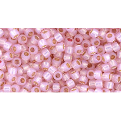 TOHO Takumi Round 11/0 PermaFinish - Silver-Lined Milky Baby Pink 250gr - TTR-11-PF2105