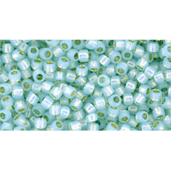 TOHO Takumi Round 11/0 PermaFinish - Silver-Lined Milky Lt Aqua 250gr - TTR-11-PF2116