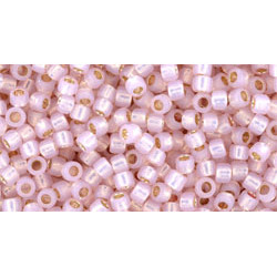 TOHO Takumi Round 11/0 PermaFinish - Silver-Lined Milky Soft Pink 250gr - TTR-11-PF2120
