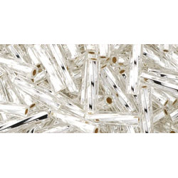 TOHO Twisted Bugle 9mm Silver-Lined Crystal 250gr - TW-03-21