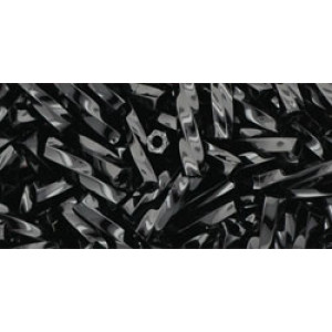TOHO Twisted Bugle 9mm Opaque Jet 250gr - TW-03-49